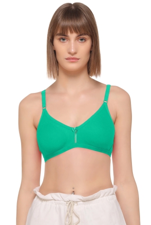 sona-womens-m1020-sea-green-non-padded-soft-fabric-everyday-t-shirt-bra-40-c-green