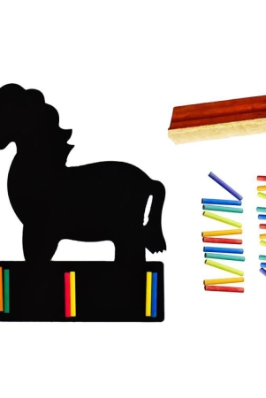 ilearnngrow-unicorn-blackboard-white-boradi-regular-blackboard-made-by-mdf-chalkboard-for-school-home-kids-drawing-sz-15x18x2-multicolor