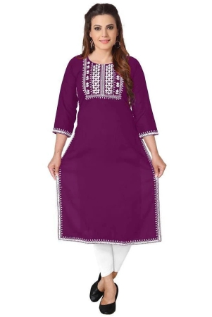 kapadia-purple-rayon-womens-straight-kurti-pack-of-1-none