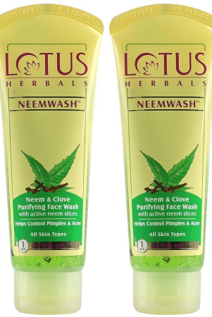 lotus-herbals-neem-face-wash-with-active-neem-slices-pack-of-2120ml240ml