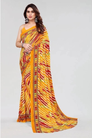 anand-sarees-georgette-striped-saree-without-blouse-piece-yellow-pack-of-1-yellow