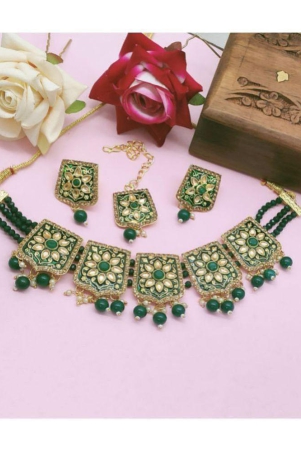 gilher-green-alloy-necklace-set-pack-of-1-green