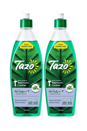 Tazo Chemical-Free Bathroom Cleaner with Peppermint, 500 ml - Pack of 2