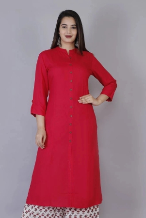 doriya-pink-rayon-a-line-kurti-single-none