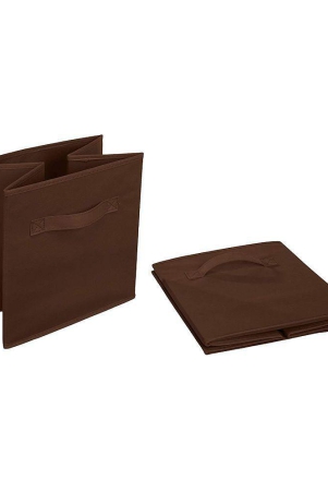 foldable-cloth-storage-cube-basket-bins-organizer-containers-drawers-baby-toy-and-cloths-garment-storage-brown-set-of-2