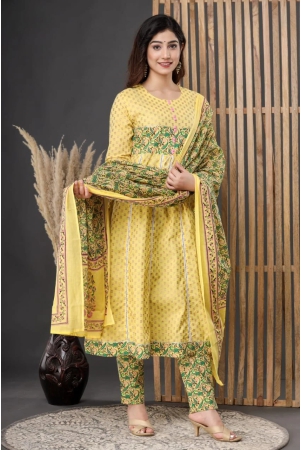 fashionable-women-kurti-dupatta-set-l-yellow