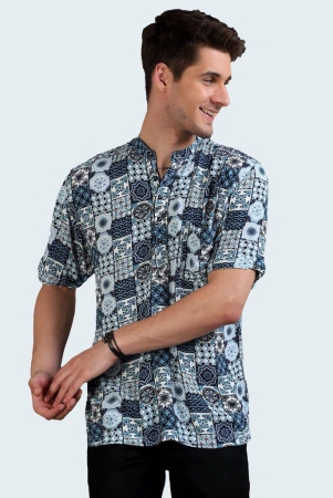 kaleidoscope-printed-half-sleeves-kurta-shirt
