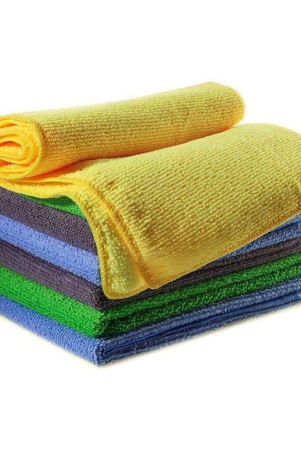 hometales-multicolor-280-gsm-drying-towel-for-automobile-pack-of-7-