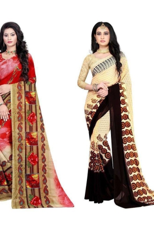 leelavati-multicolor-georgette-saree-with-blouse-piece-pack-of-2-multicolor