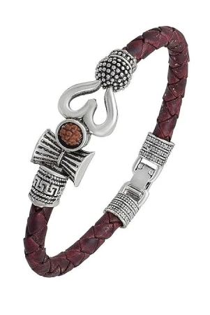 dvr-click-idol-bracelet-leather-om-kada-pack-of-1-