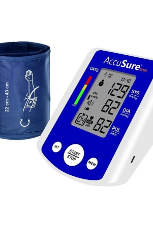 accusure-blood-pressure-monitor-automatic-digital-display-and-adjustable-arm-cuff-2-years-warranty