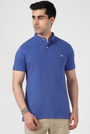 urbanmark-men-100-cotton-half-sleeves-regular-fit-solid-polo-t-shirt-blue-none