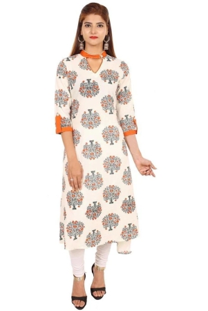 rangun-orange-cotton-silk-straight-kurti-single-xl