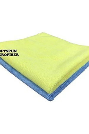 softspun-microfiber-cloth-2-pcs-40x60-cms-340-gsm-multi-colours-thick-lint-streak-free-multipurpose-cloths-automotive-microfibre-towels-for-car-bike-cleaning-polishing-washing-