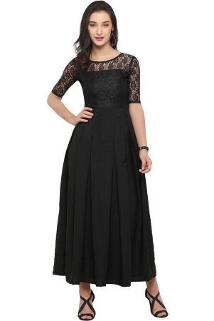 sheetal-associates-black-crepe-womens-gown-pack-of-1-none