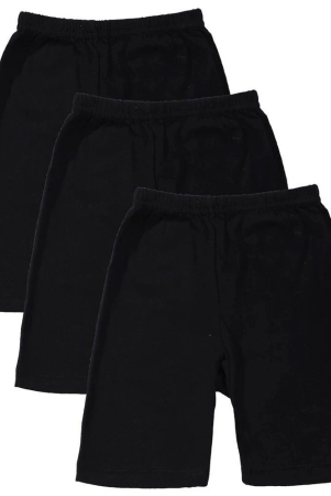 bodycare-black-cotton-girls-cycling-shorts-pack-of-3-none