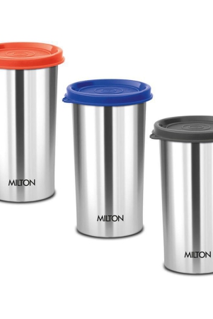 milton-stainless-steel-tumbler-with-lid-set-of-3-415-ml-each-assorted-lid-color-may-vary-office-gym-yoga-home-kitchen-hiking-treking-travel-tumbler-assorted