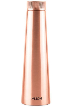 Milton Copper Delight 1000 Water Bottle, 1 Piece, 1.01 Litre, Copper | 100% Leak Proof | Office Bottle | Gym Bottle | Yoga Bottle | Home | Kitchen | Hiking | Treking Bottle | Travel Bottle -