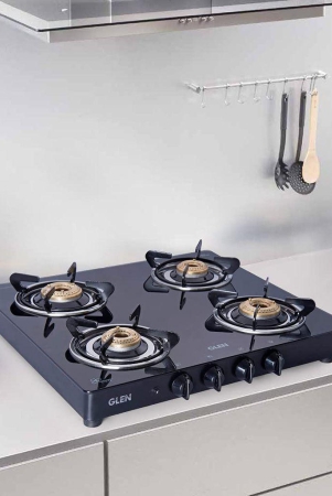 glen-4-burner-glass-gas-stove-with-brass-burner-auto-ignition-black-ct1043gtbbblai