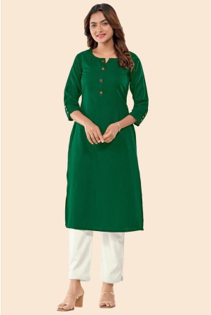 glomee-green-cotton-womens-straight-kurti-pack-of-1-none