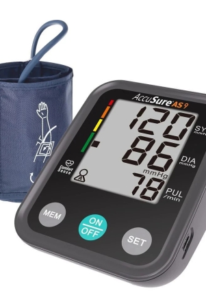 accusure-blood-pressure-monitor-digital-display-adjustable-armcuff-4-yr-warranty-black