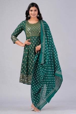 mauka-rayon-printed-kurti-with-pants-womens-stitched-salwar-suit-green-pack-of-1-none