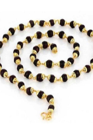 paystore-five-face-blavk-rudraksha-in-golden-cap-religious-mala-for-men-none