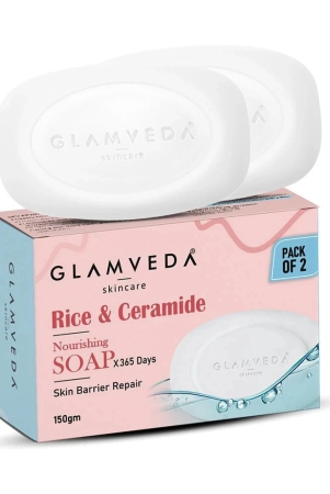 glamveda-rice-ceramide-skin-brightening-soap-with-hyaluronic-acid-nourishes-moisturised-150gm