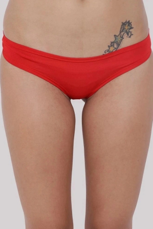 basiics-by-la-intimo-red-bcpss02-polyester-solid-womens-bikini-pack-of-1-none