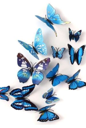 idream-blue-butterfly-magnet-nature-3d-sticker-12-x-9-cms-