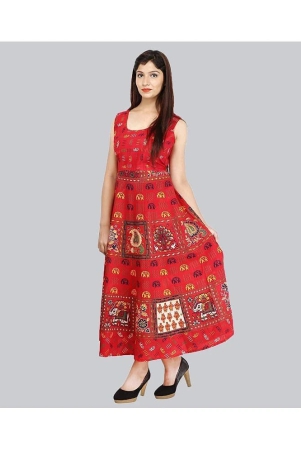 rangun-cotton-red-regular-dress-s-xl