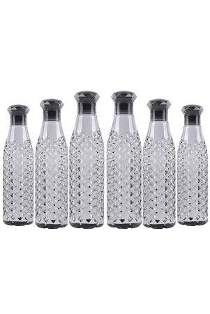 denzcart-premium-fridge-water-bottle-set-black-1-liter-pack-of-6-by-ruhi-fashion-india