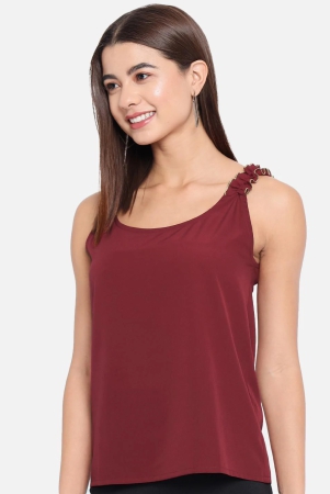 all-ways-you-women-top-crepe-fabric-red-xs