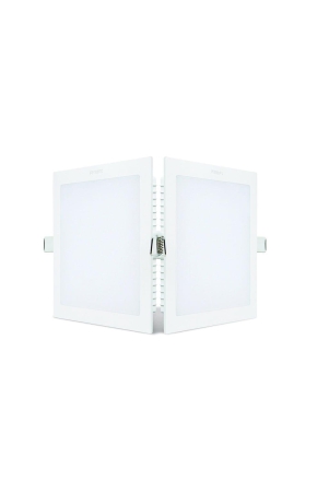 PHILIPS Astra Prime 15-Watts Square Recessed LED Panel Ceiling Light (Warm Light,white,Plastic)