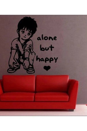 decor-villa-black-alone-but-happy-wall-sticker