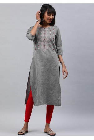 alena-grey-cotton-womens-straight-kurti-s