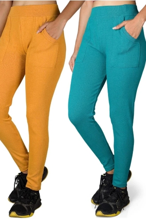 kararo-jeggings-cotton-blend-skinny-fit-yellow-womens-jeggings-pack-of-2-none