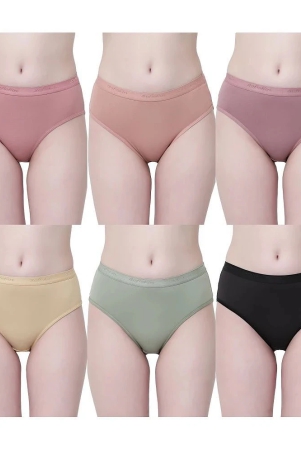 softskin-multi-color-modal-solid-womens-hipster-pack-of-6-none