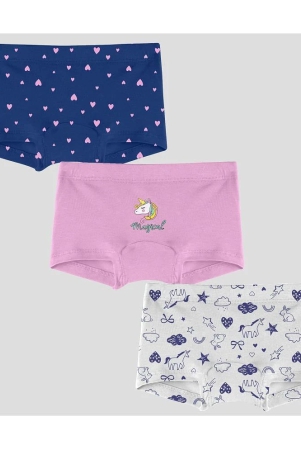 ariel-multi-cotton-blend-girls-bloomers-pack-of-3-none