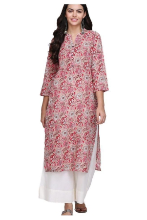 ksut-pink-cotton-straight-kurti-single-s