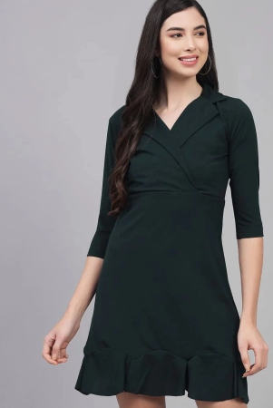 addyvero-cotton-lycra-green-skater-dress-single-xl