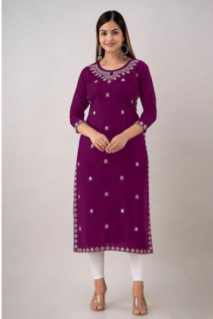 kapadia-purple-rayon-womens-straight-kurti-pack-of-1-none