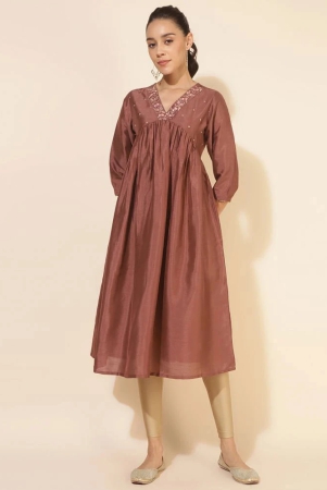 janasya-silk-blend-embroidered-nayra-womens-kurti-brown-pack-of-1-none