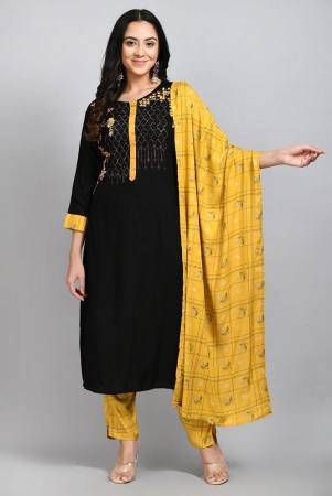 desinoor-black-straight-rayon-womens-stitched-salwar-suit-pack-of-1-none