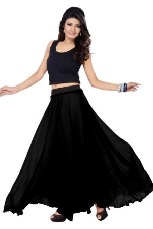 sttoffa-georgette-a-line-skirt-black-36