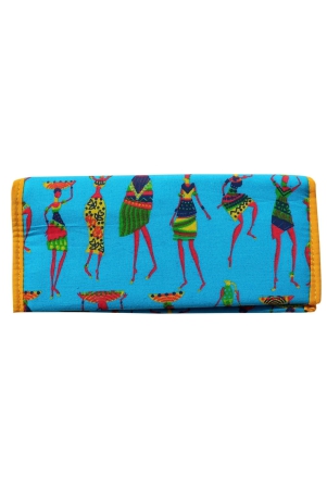 mandhania-handcrafted-warli-print-women-walletclutchladies-purse-pack-1-blue