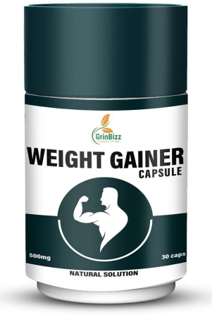 Grinbizz Weight Gainer Capsule (Help to Weight Gain) 500 mg Unflavoured