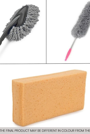 hometales-car-cleaning-combo-of-wet-dry-cleaning-microfiber-mini-duster-cellulose-sponge-and-feather-duster-for-car-accessories-pack-of-3-