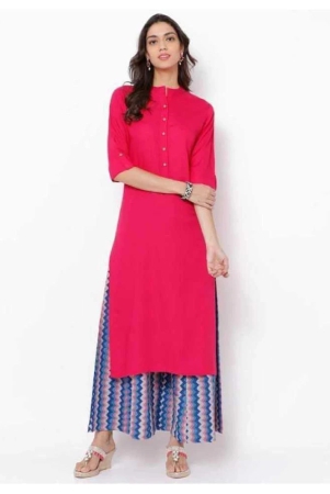 sipet-pink-rayon-womens-straight-kurti-l