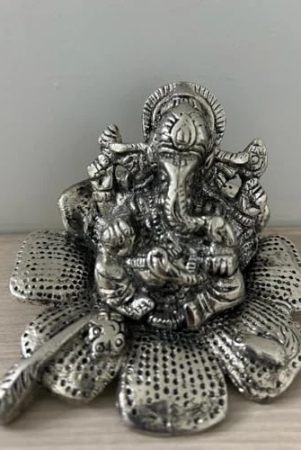 aarna-creations-metal-ganesha-silver-gudhal-ganesh-antique-silver-hand-carved-ganesh-sitting-on-hibiscus